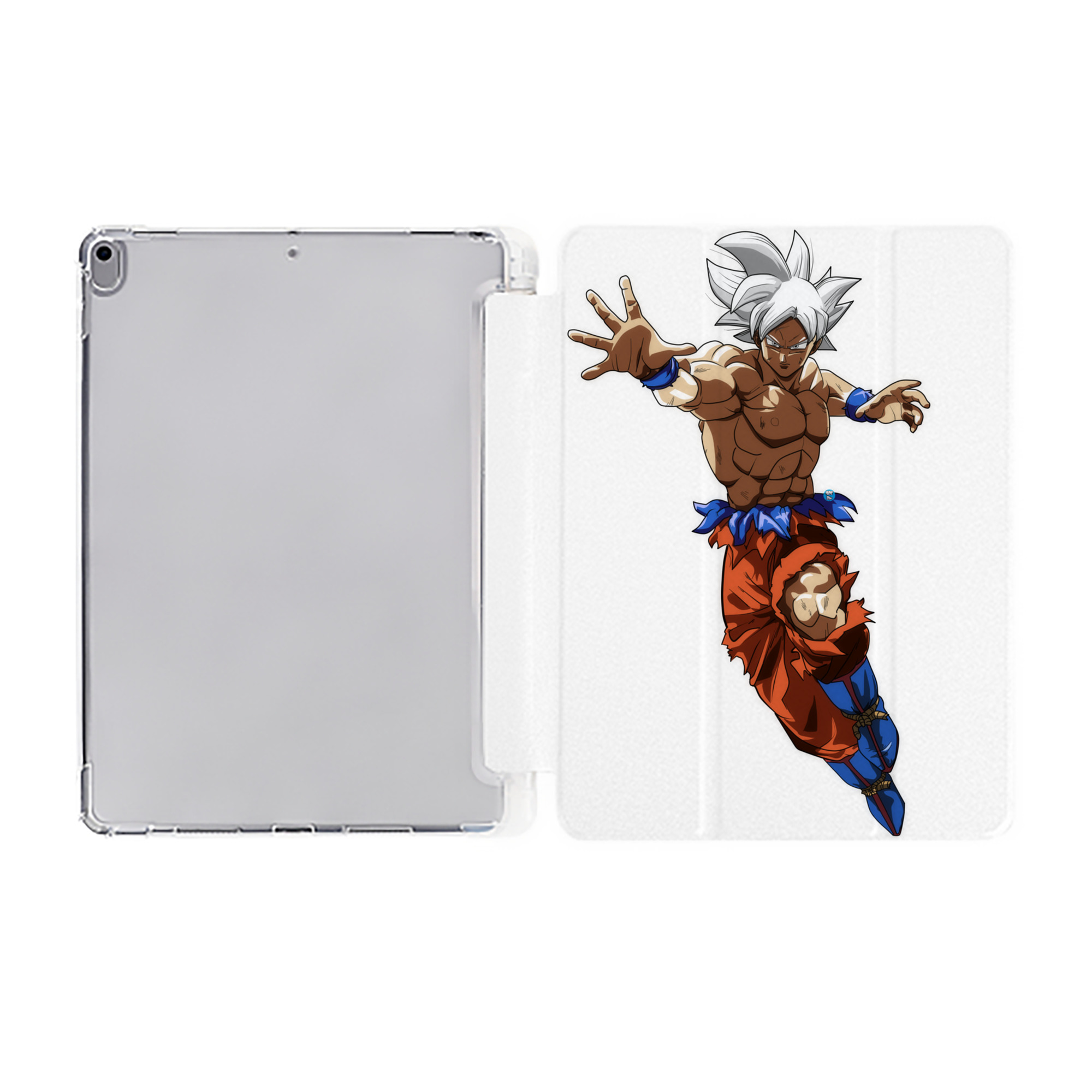 （画像用） ドラゴンボール 孫悟空（そん ごくう）Son Goku カカロット DRAGON BALL Kakarotto IPad ケース ペン収納付き 三つ折りスタンド PUレザー×シリコン 対応機種9.5/10.5/10.9インチ